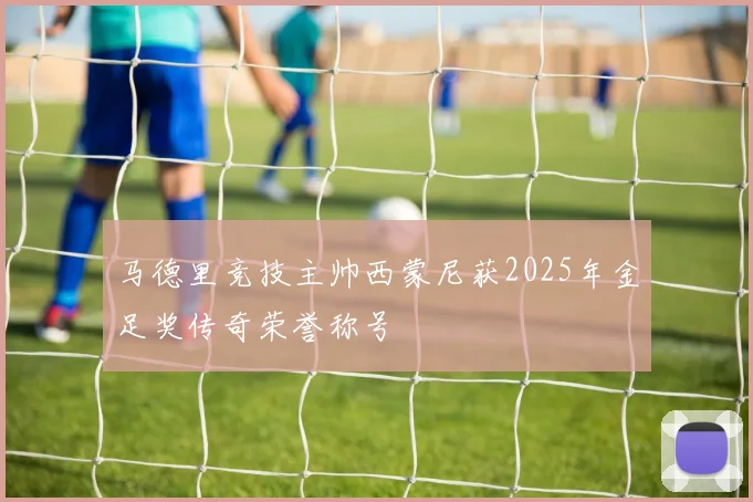 马德里竞技主帅西蒙尼获2025年金足奖传奇荣誉称号